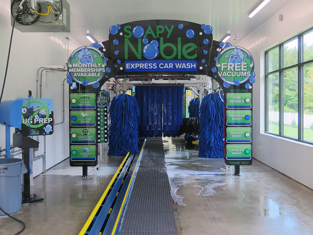 Soapy Noble Car Wash Interior